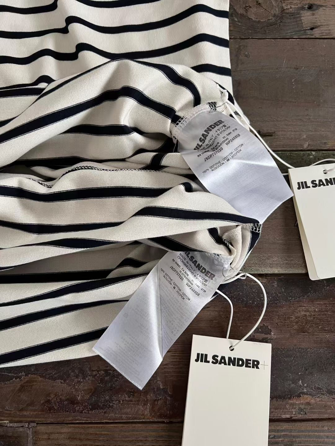JIL SANDER間條tee