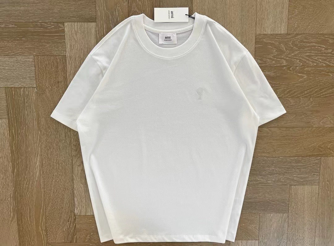 AMI 刺繡logo tee