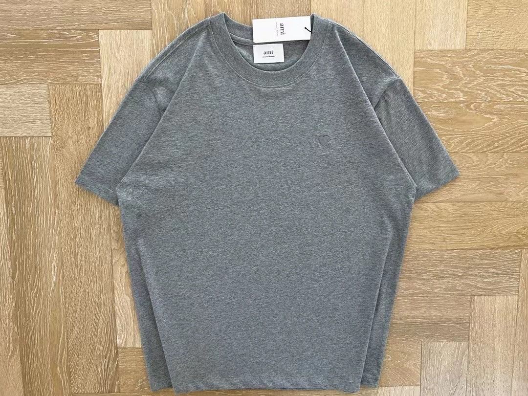 AMI 刺繡logo tee
