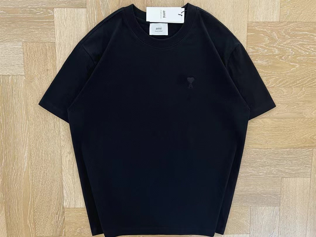 AMI 刺繡logo tee