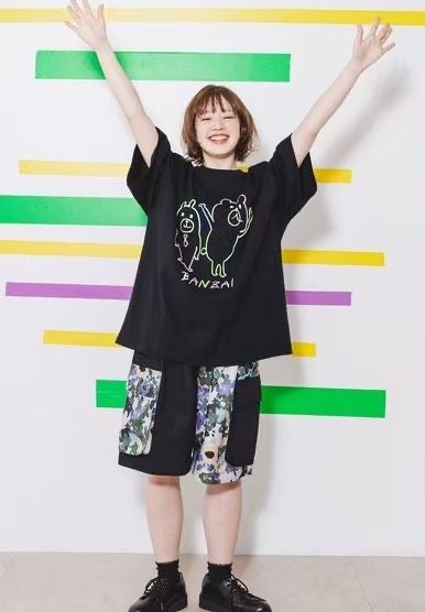 Scolar 撞色bear tee