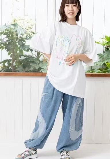 Scolar 撞色bear tee