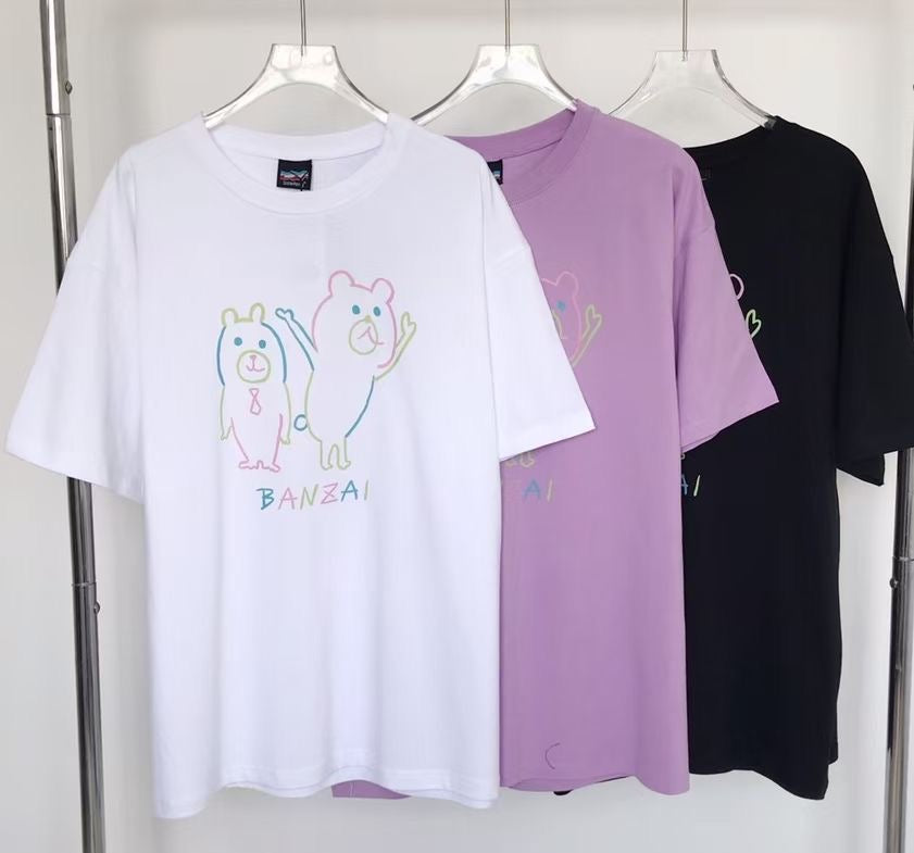 Scolar 撞色bear tee
