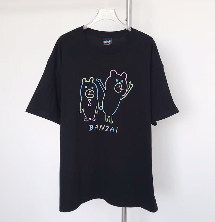 Scolar 撞色bear tee