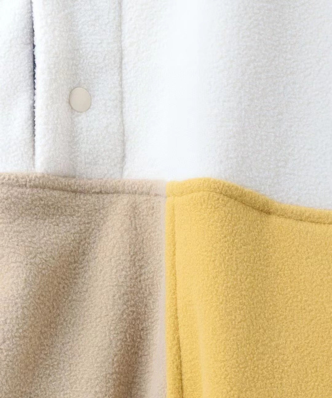 日單ROKU 毛毛接拼衫