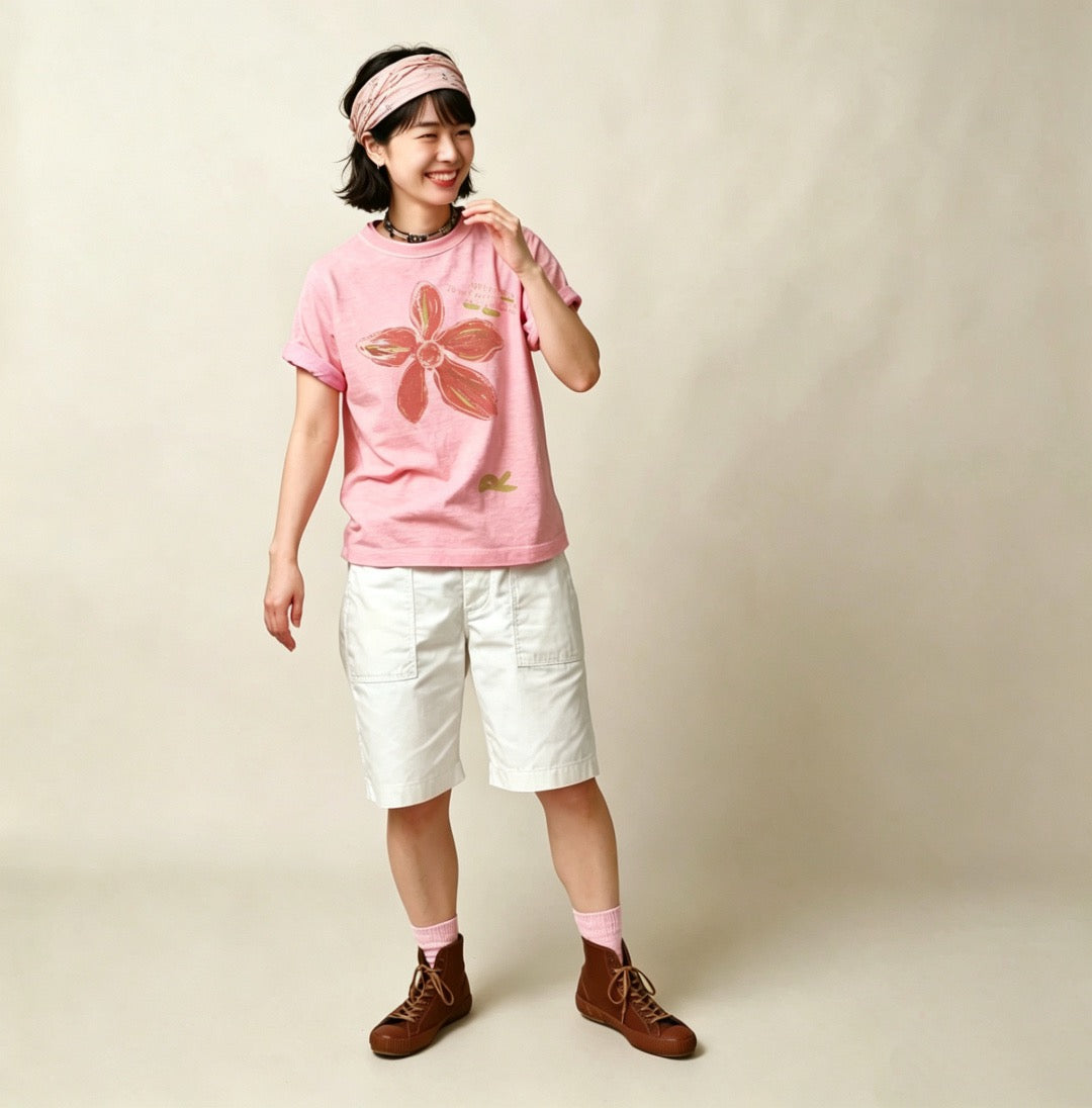 45R flower tee