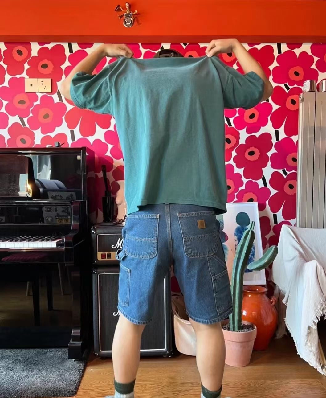 Carhartt 牛仔短褲