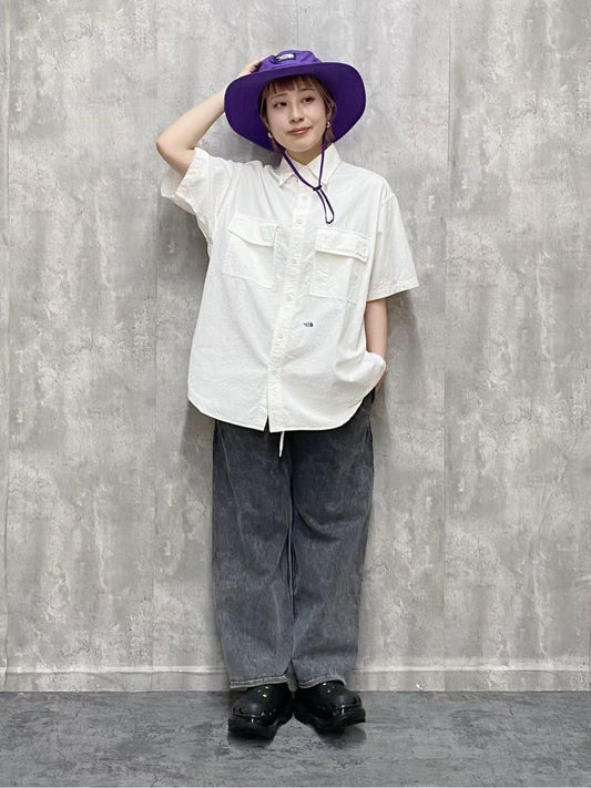 TNF 紫標刺繡裇衫