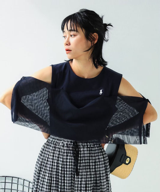 Polo 2way網紗tee