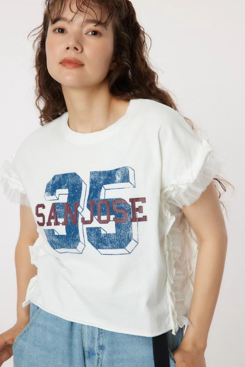 Rodeo crowns 印花字母tee