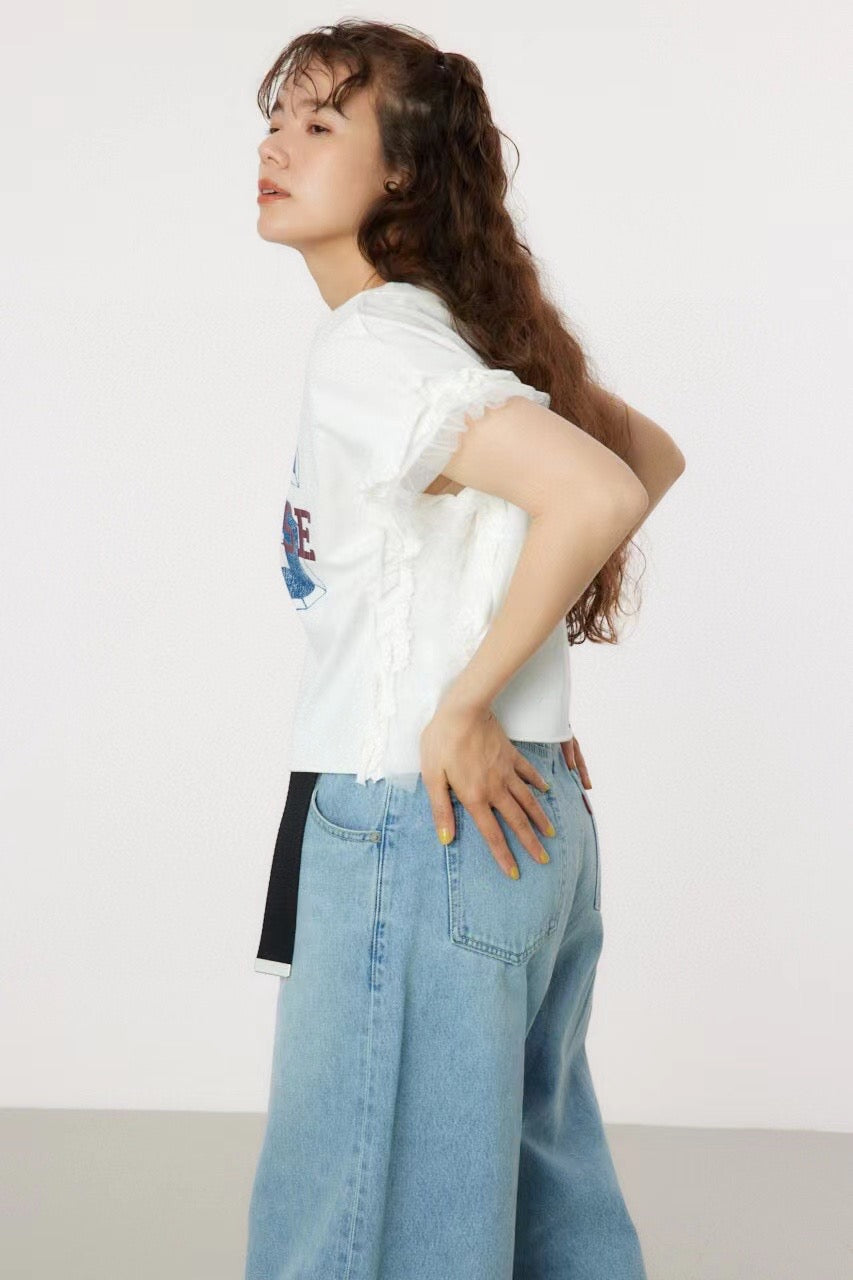 Rodeo crowns 印花字母tee