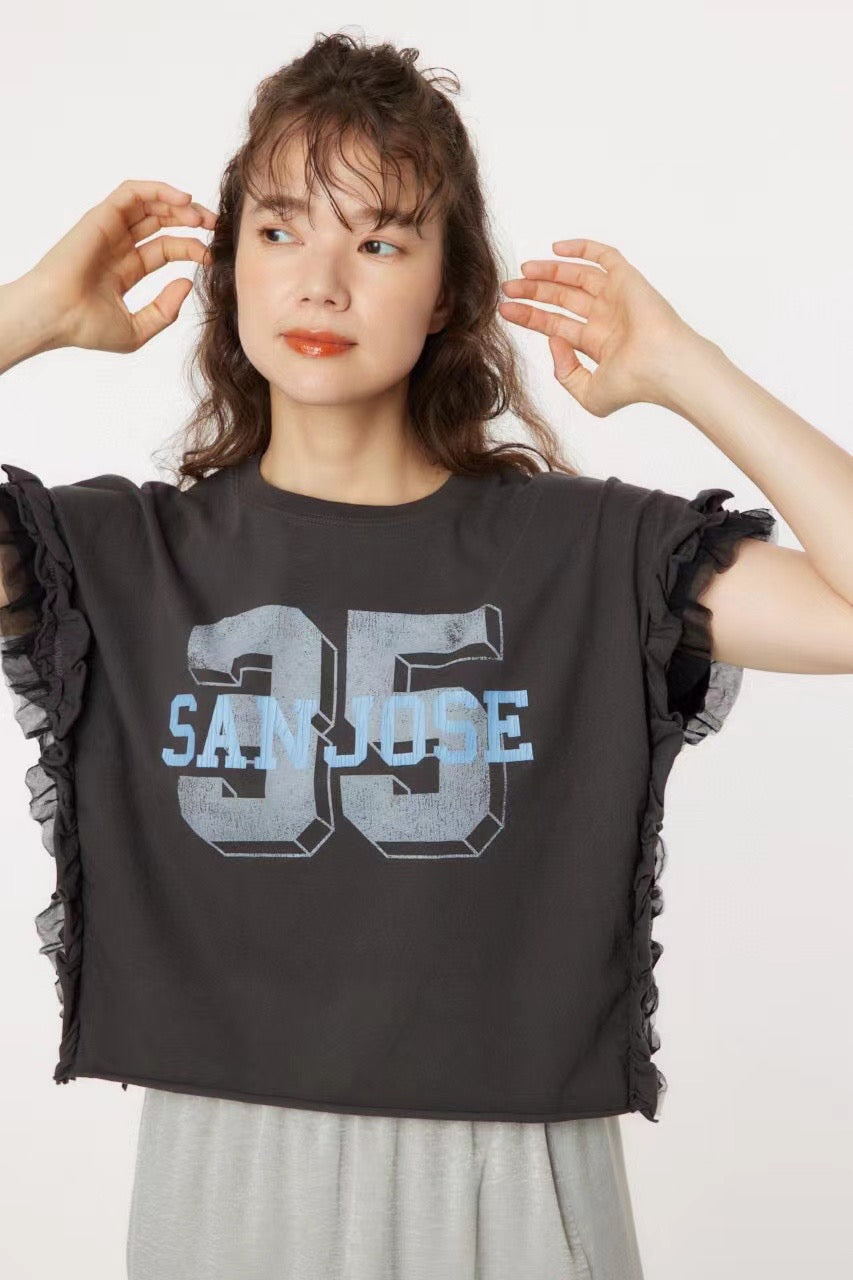 Rodeo crowns 印花字母tee