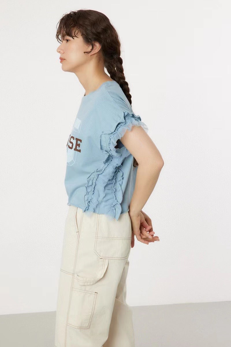 Rodeo crowns 印花字母tee