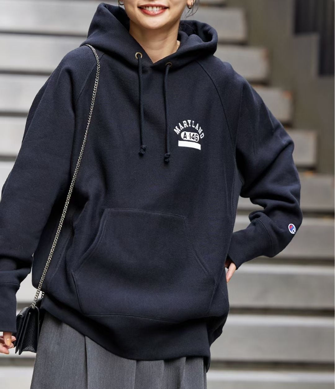 Champion 刺繡hoodies