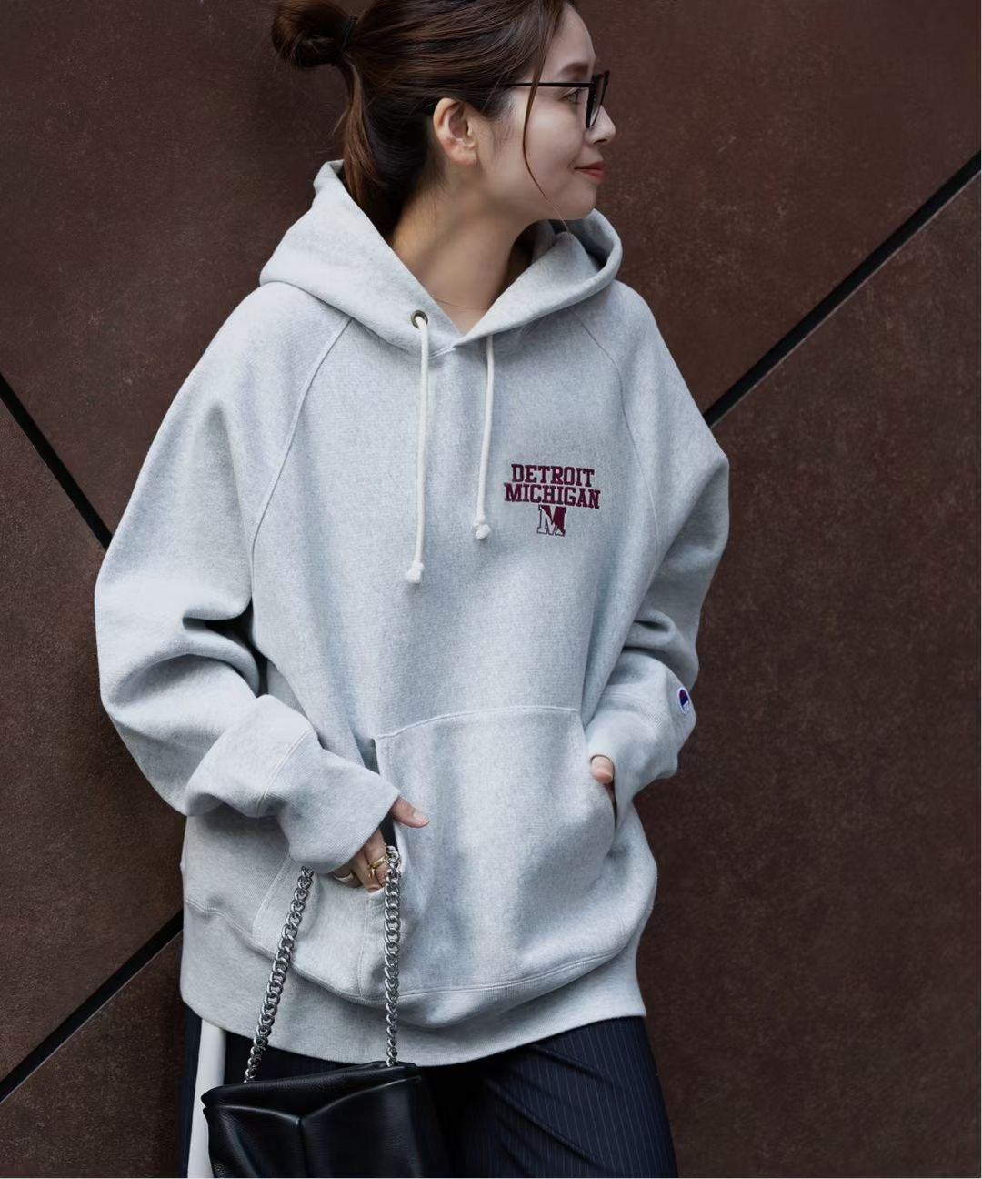 Champion 刺繡hoodies