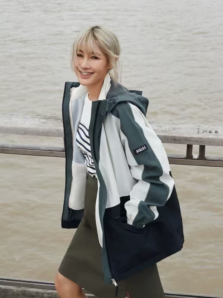 Aigle 撞色jacket