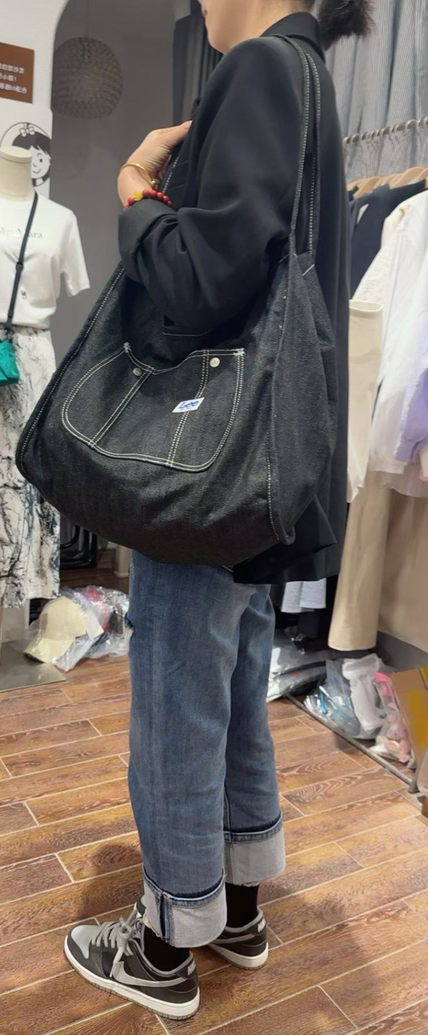Lee牛仔tote bag