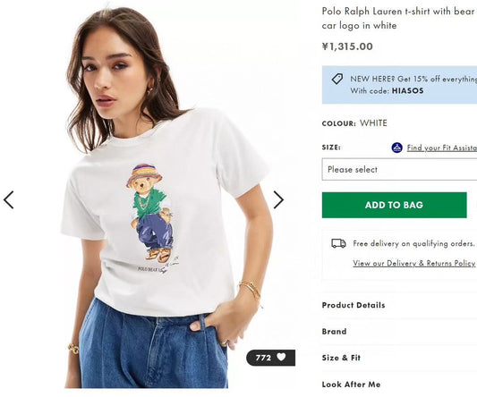 Polo bear 草帽 tee