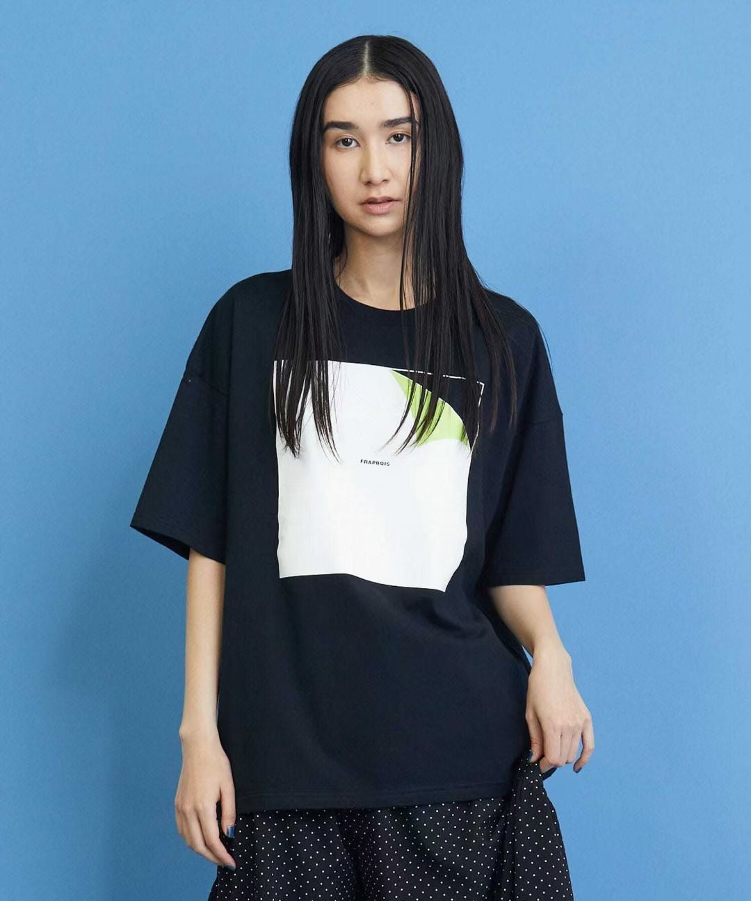 Frapbois 撞色box印花tee