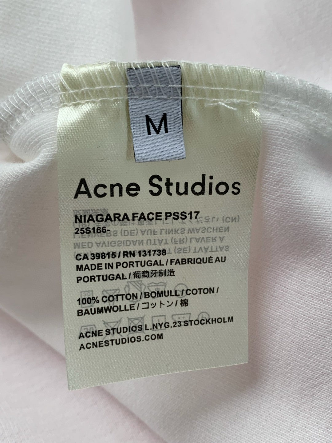Acne studios刺繡tee