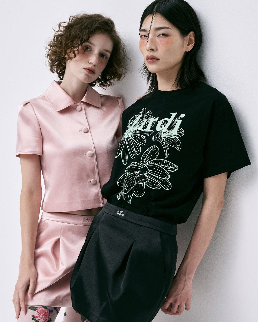 Mardi flower印花 tee