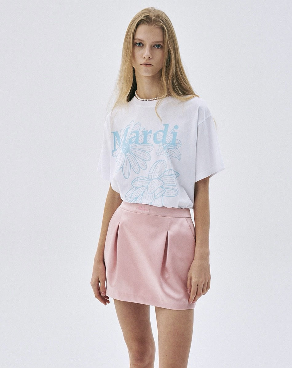 Mardi flower印花 tee