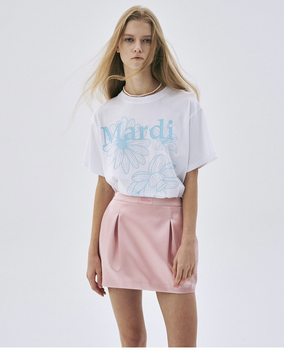Mardi flower印花 tee
