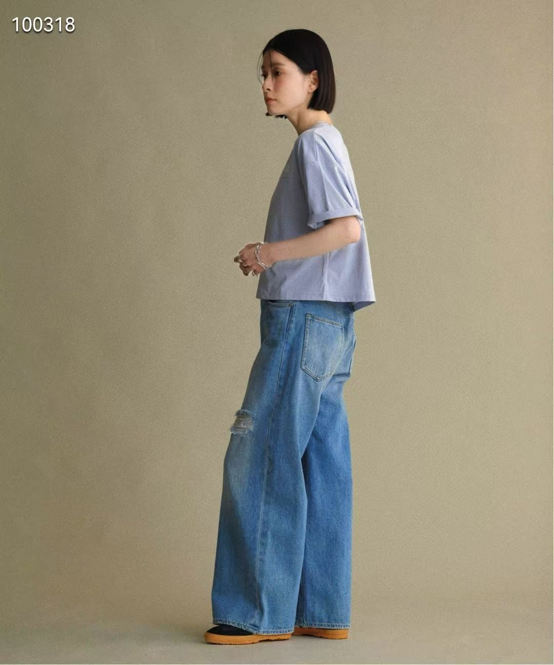 The North Face闊身tee