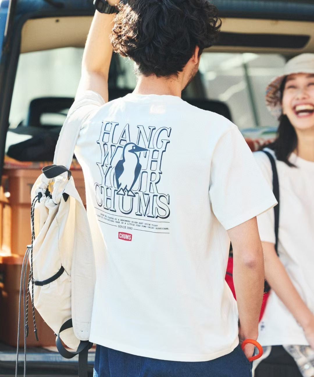 Chums bird 字母印花 tee