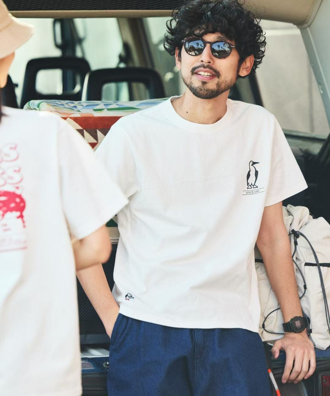 Chums bird 字母印花 tee