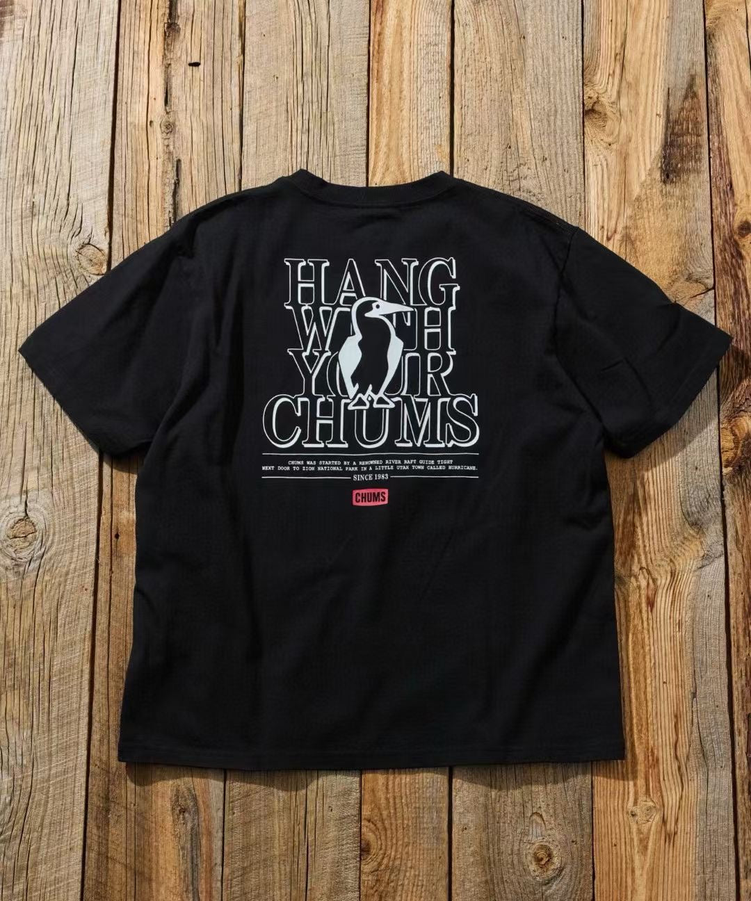 Chums bird 字母印花 tee