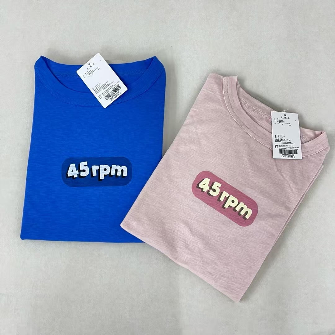 45R淨色tee