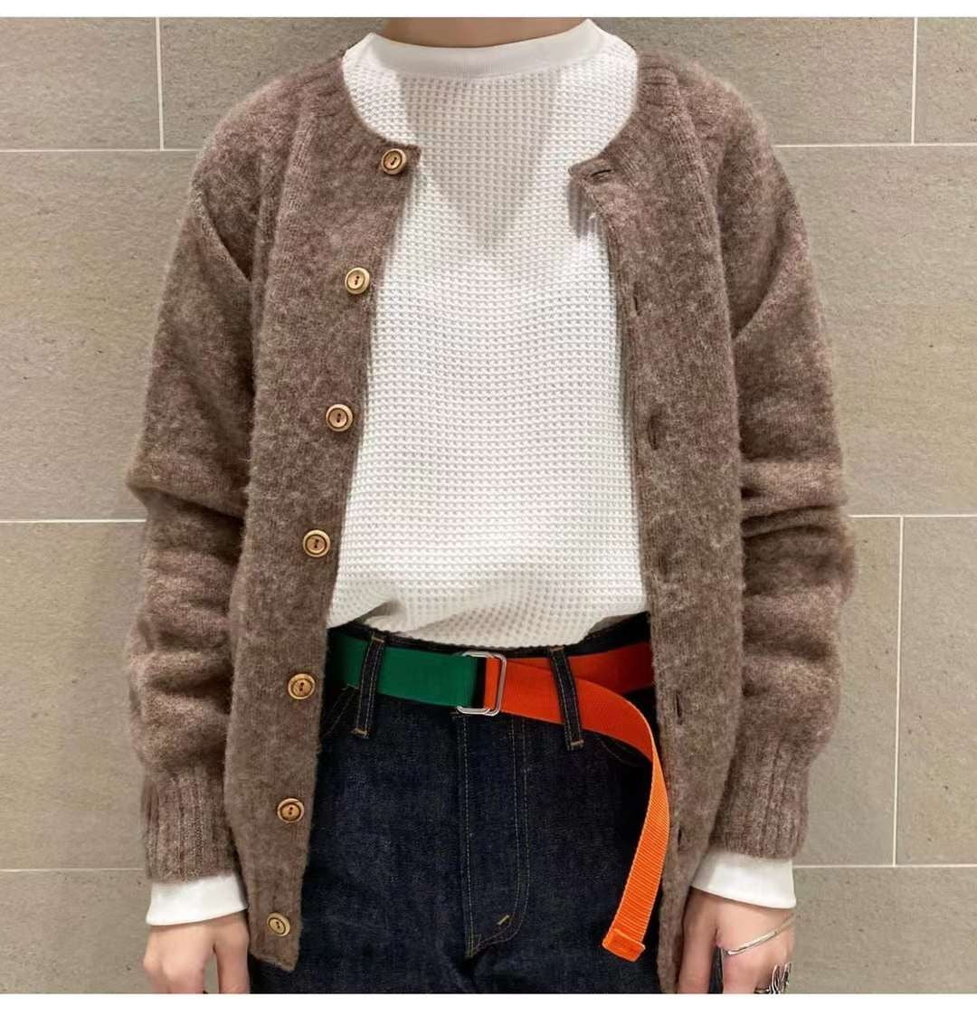 Beams boy 糖果色Cardigan