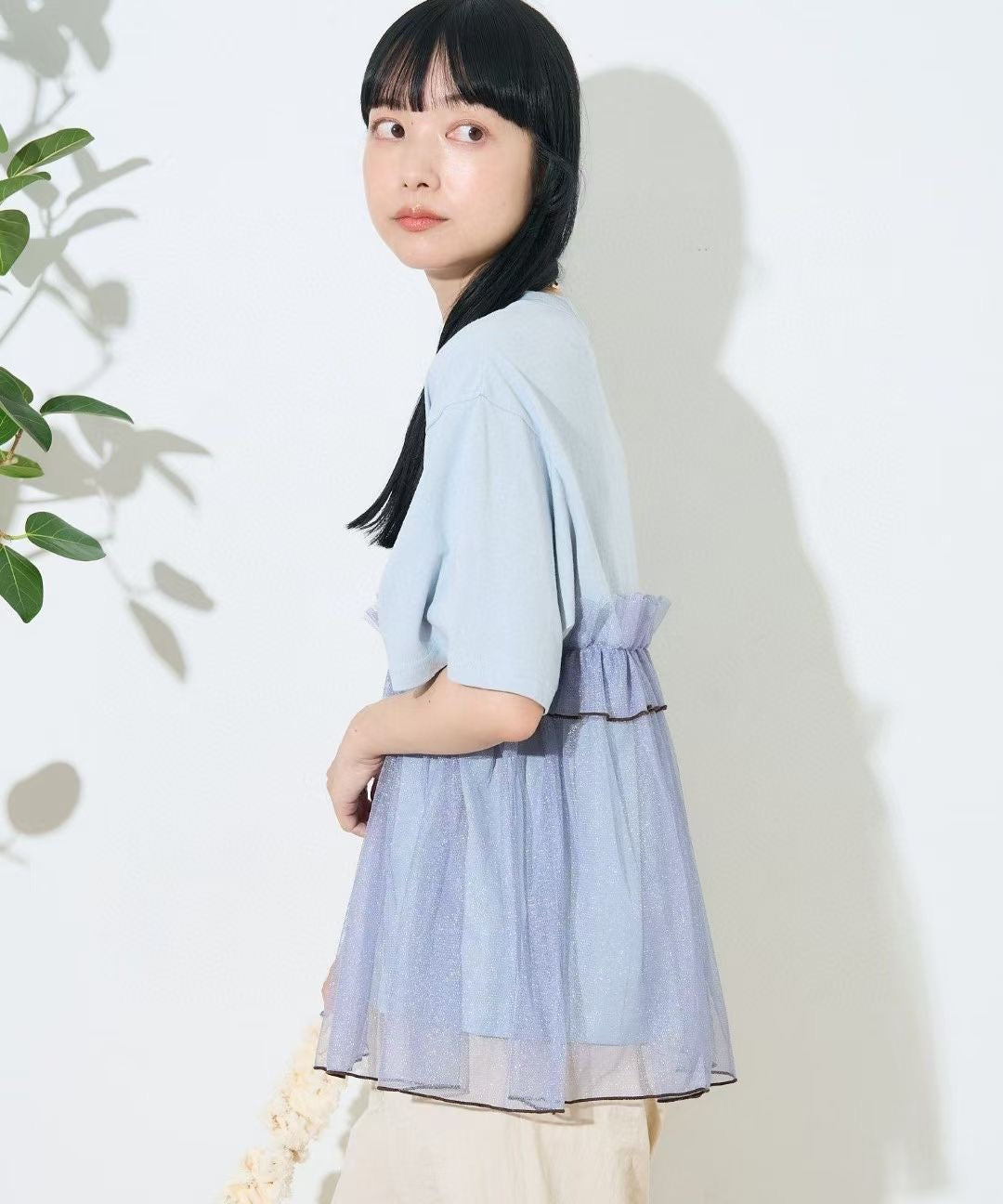 Frapbois網紗tee