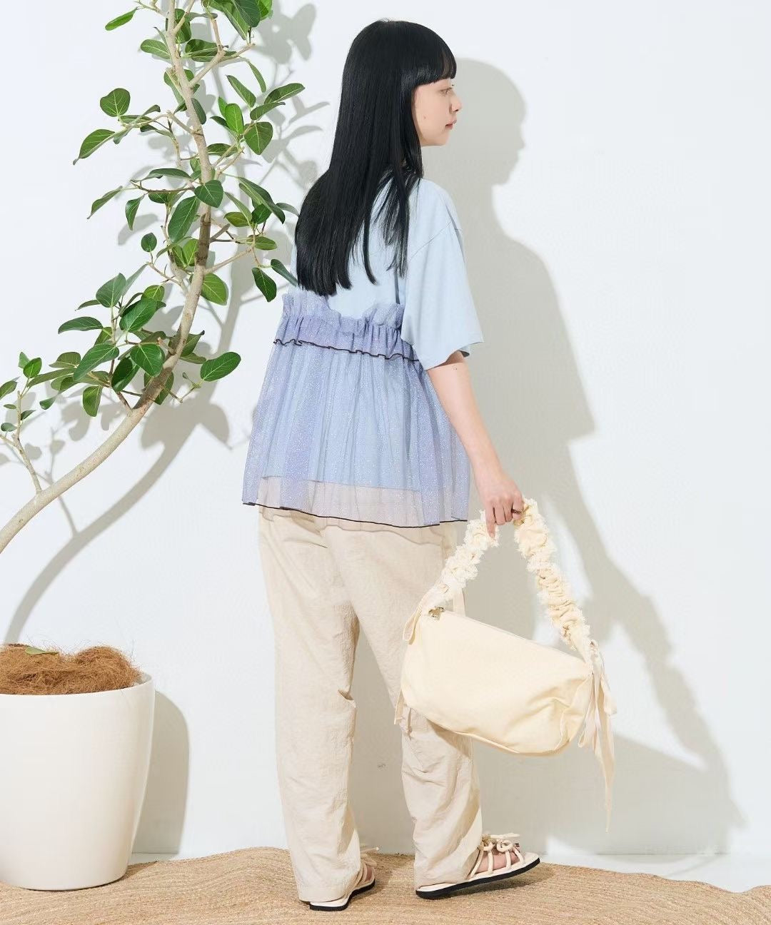 Frapbois網紗tee