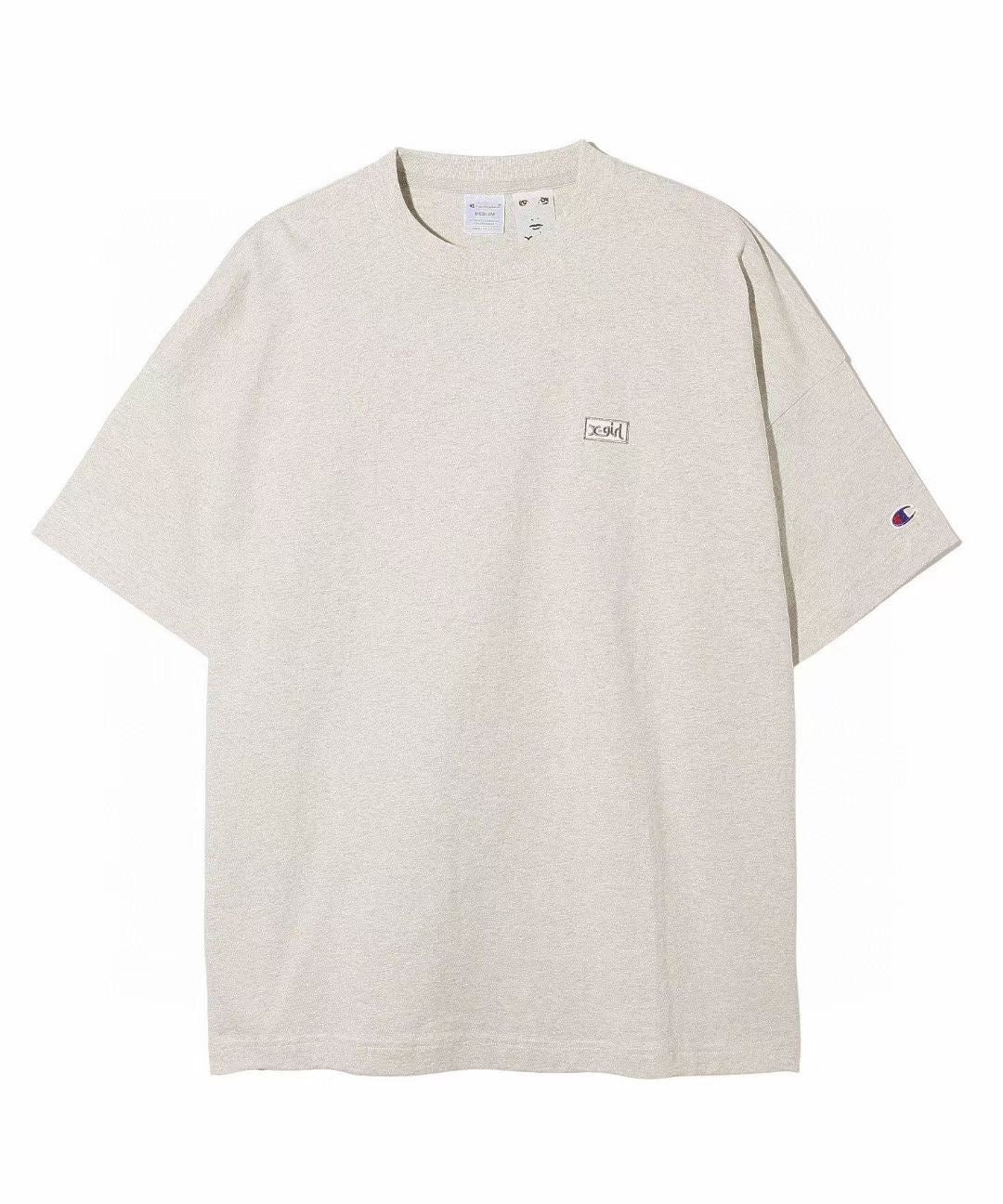 X girl x champion 中長tee