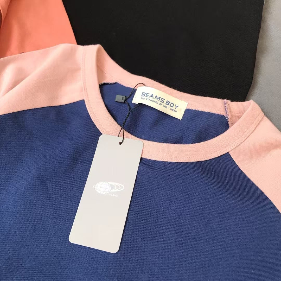 Beams 撞色tee