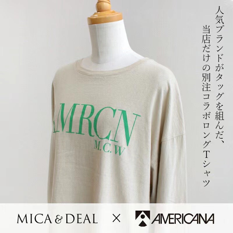 AMERICANA×MICA logo tee