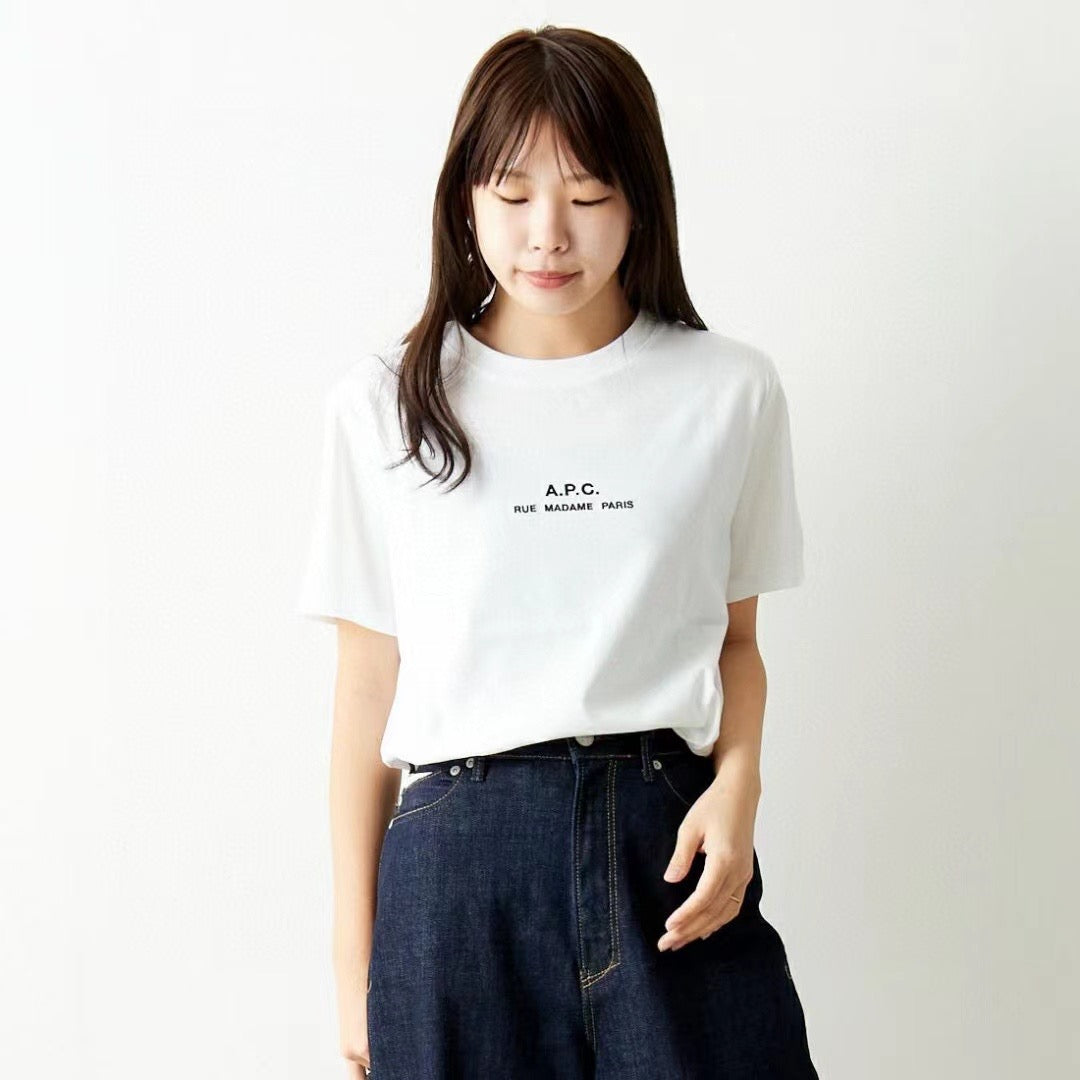 A.P.C 字母刺繡tee