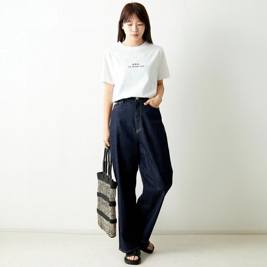 A.P.C 字母刺繡tee