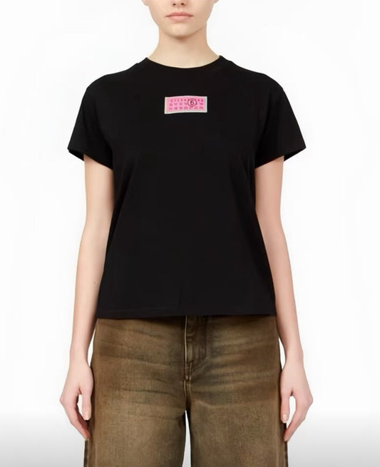 MM6 logo tag tee