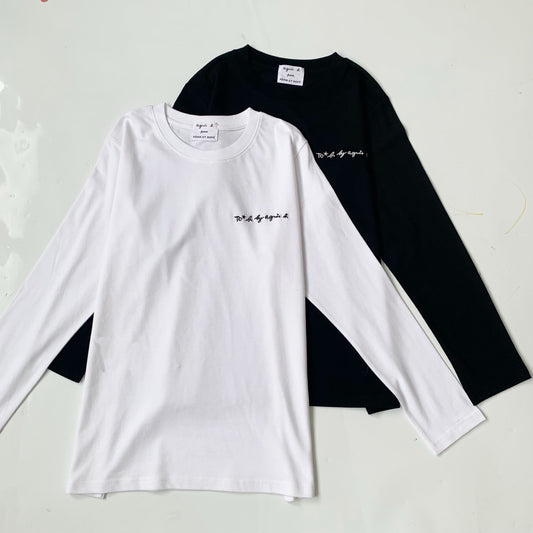 Agnes b 圓領logo tee