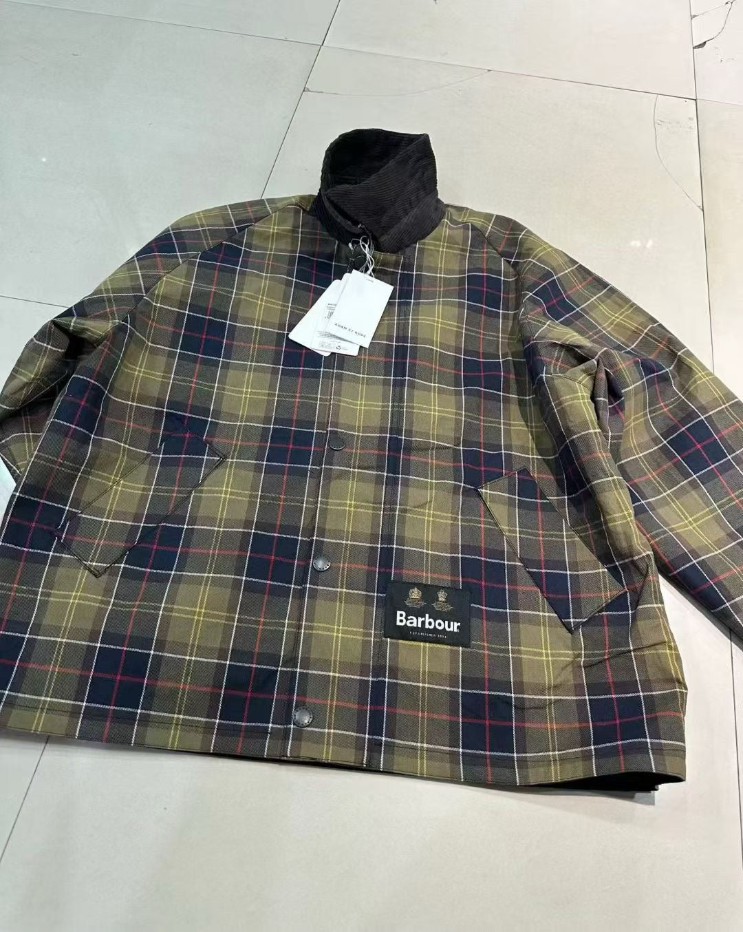 Barbour雙面格仔外套