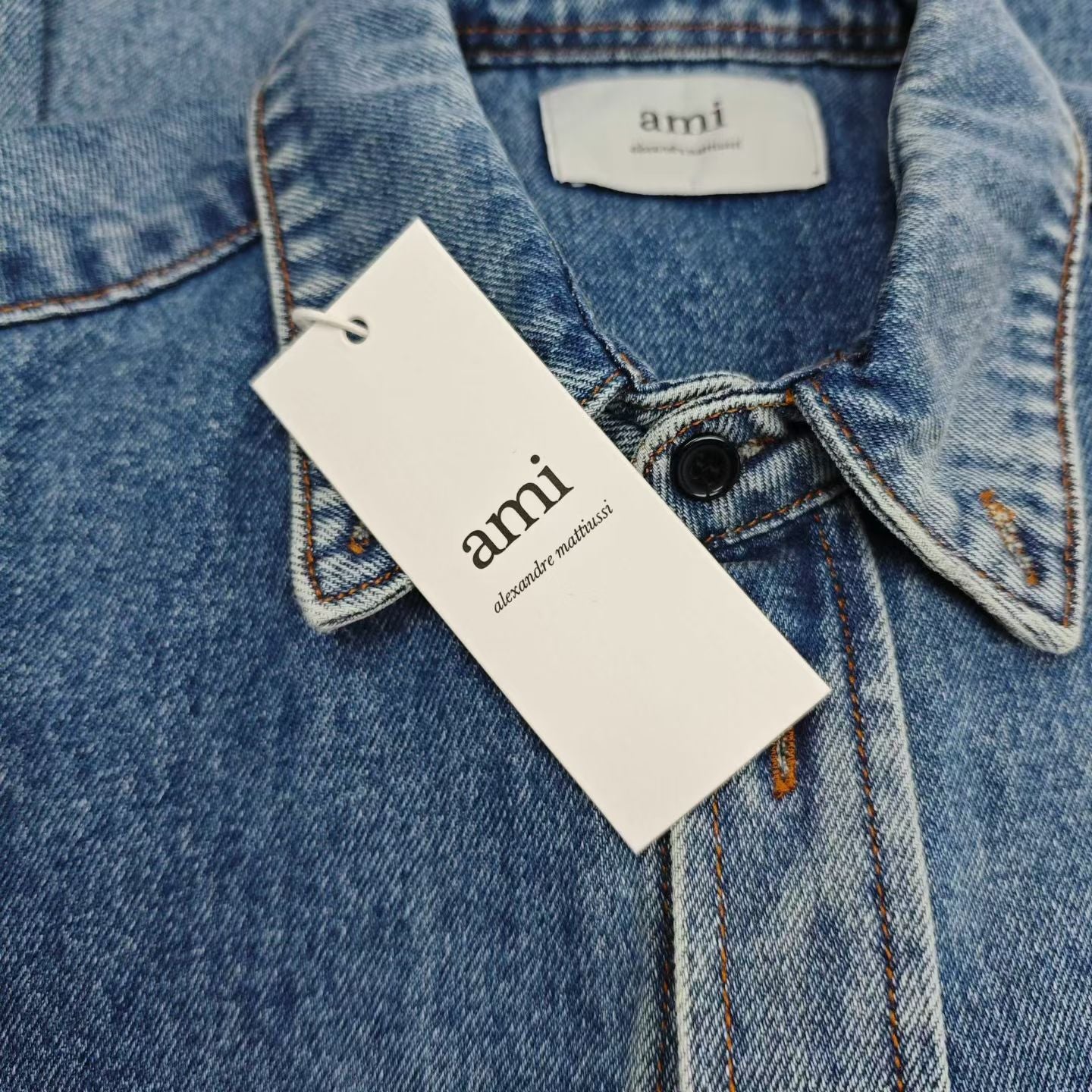 AMI 刺繡牛仔裇衫