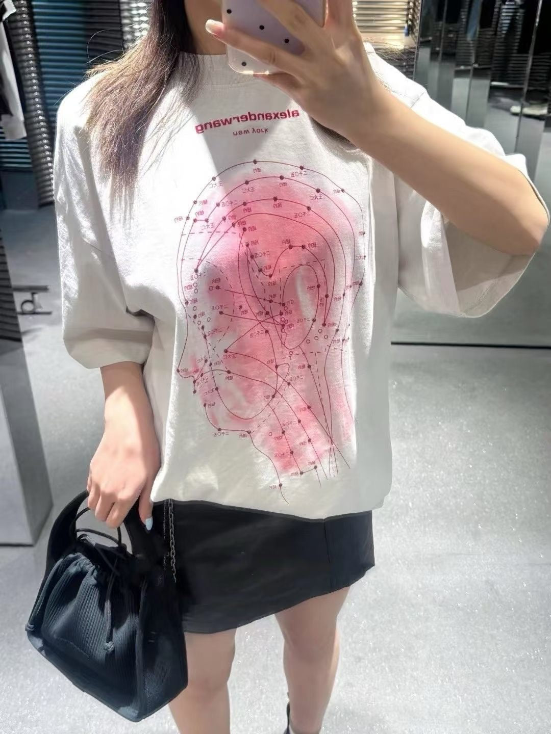 Alexander wang 印花 tee
