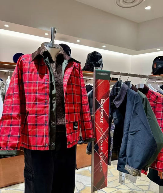 Barbour雙面格仔外套