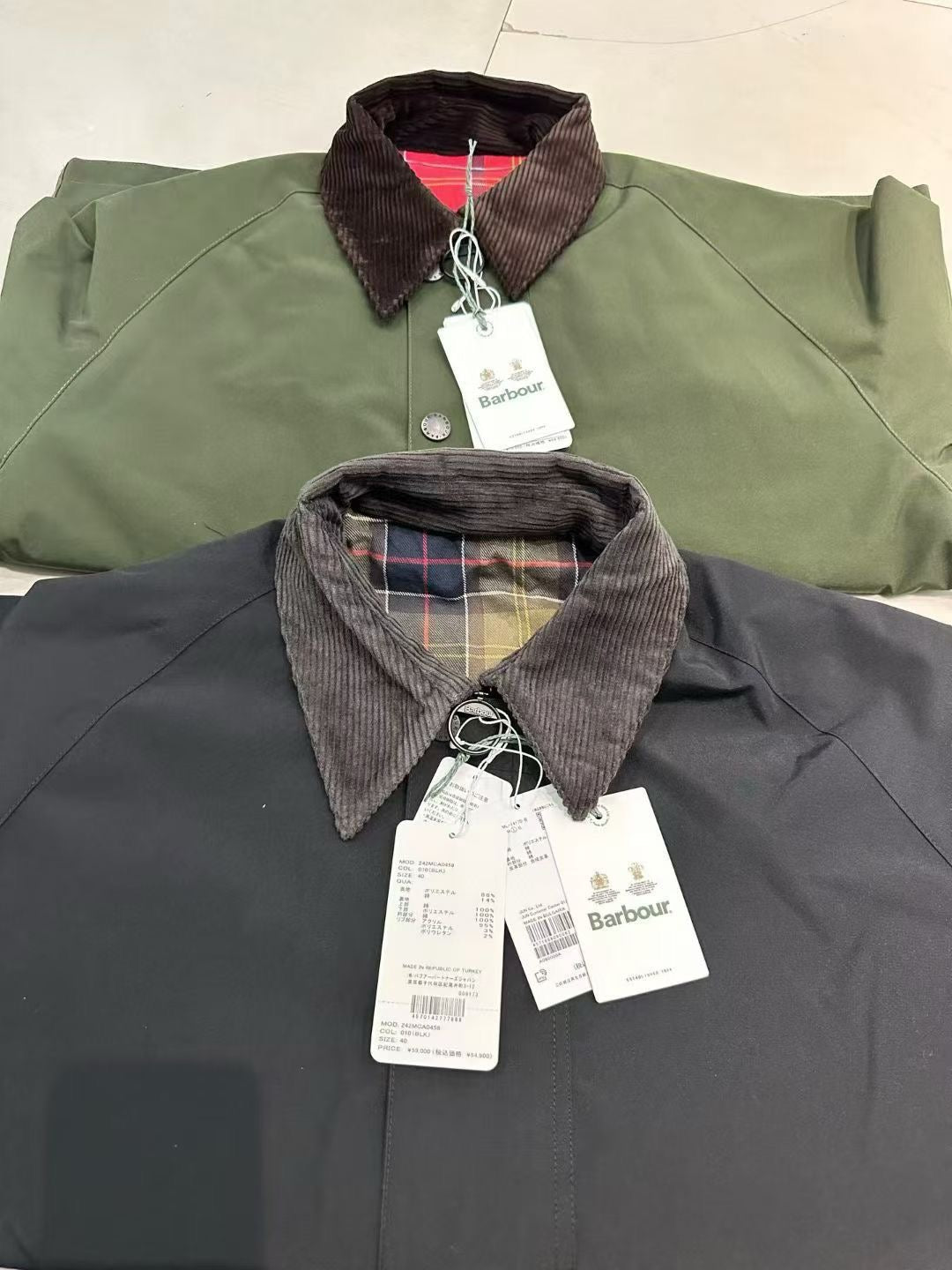 Barbour雙面格仔外套