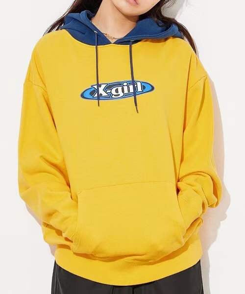 X girl接拼hoodies