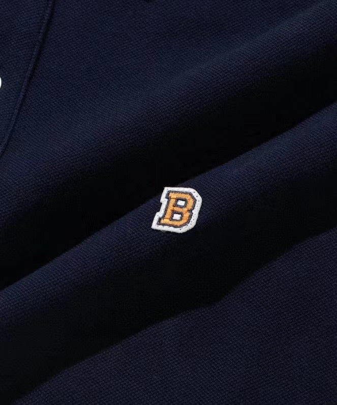 Beams 刺繡polo shirt