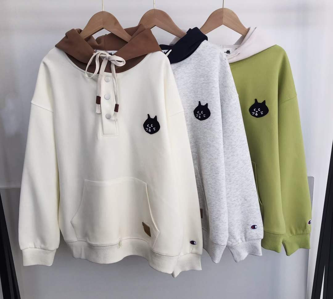 Nenet撞色hoodies